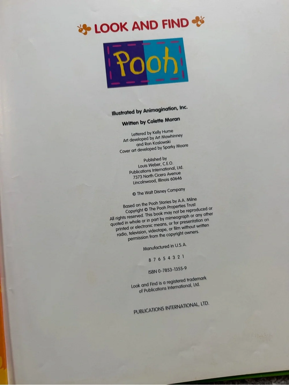 N/A vintage pooh